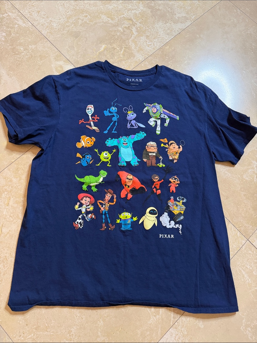💙PIXAR Navy Short Sleeve Character Tee💙